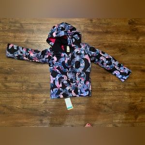 BRAND NEW WITH TAGS GIRLS SIZE 8 ROXY SNOW JACKET THIS SEASONS PRINT